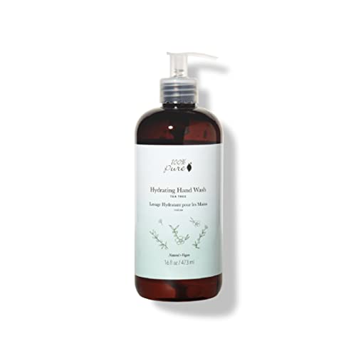 100% PURE Hand Soap - Hydrating Plant-Based Cleanser, Moisturizing & Vegan - 12oz