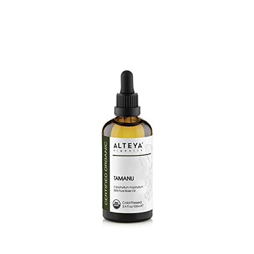 Alteya Organics Tamanu Seed Oil - USDA Certified Organic, Cold Pressed, 3.4 Fl Oz