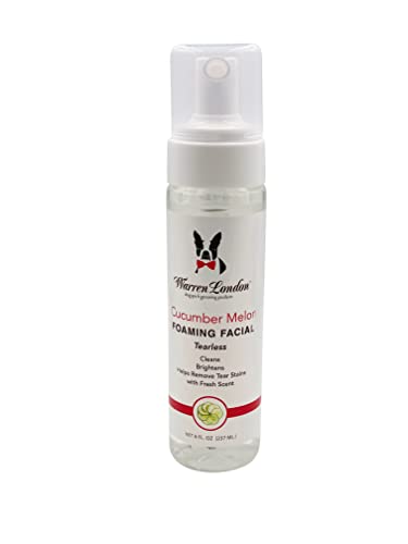 Warren London Dog Shampoo - Gentle Tearless Face Wash, Cucumber Melon Scent - 8oz