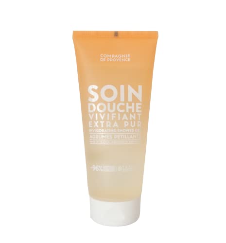 Compagnie de Provence Shower Gel - Gentle Cleanse, Biodegradable, Sparkling Citrus - 7 Fl Oz