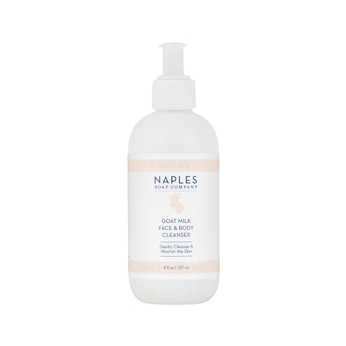 Naples Soap Company Goat Milk Body Cleanser – Softening & Moisturizing, Fragrance Free - 8oz