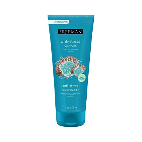 Freeman Dead Sea Minerals Facial Mask - Hydrating & Clarifying, Lavender & Bergamot - 6 fl oz