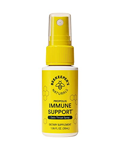 Beekeeper's Naturals Propolis Throat Spray - Immune Support & Sore Throat Relief - 1.06oz