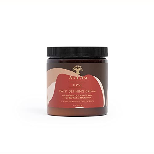 As I Am Hair Cream - Defines Twists, Minimizes Frizz, Promotes Healthy Growth - 8oz with Castor Oil