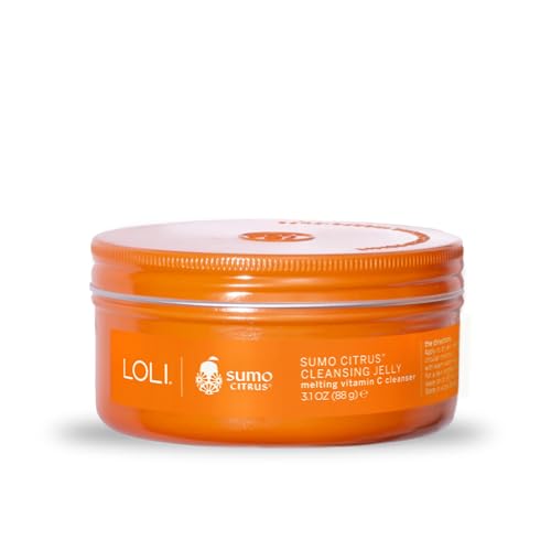 LOLI Beauty Facial Cleanser - Gentle Vitamin C Jelly, Upcycled Citrus, Vegan - 3.1 oz