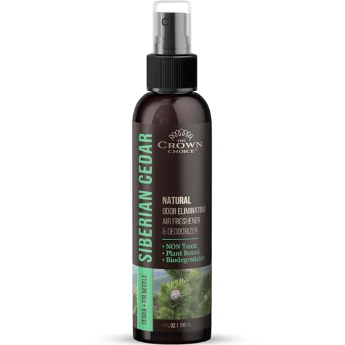 Natural Cedar Oil Air Freshener - Long-Lasting Odor Eliminator, Safe for Kids & Pets - 4oz