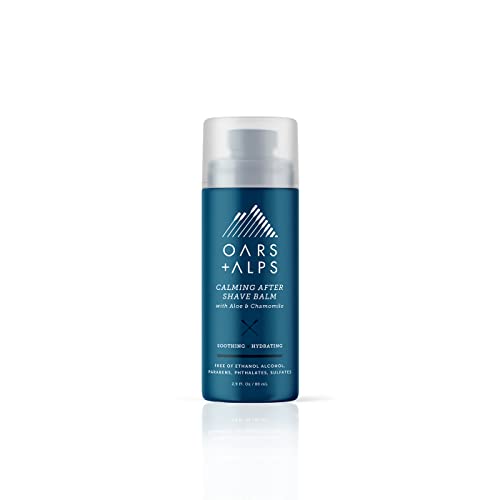 Oars + Alps After Shave Balm - Soothes & Hydrates with Aloe & Chamomile - 2.9 Fl Oz