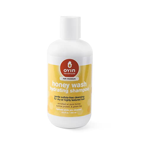Oyin Handmade Honey Wash Shampoo - Hydrating, Certified Organic, No Animal Testing - 8.4 oz