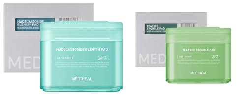 MEDIHEAL Madecassoside Blemish Pads - Reduces Dark Spots, Hydrates Skin - 100 Vegan Gauze Pads