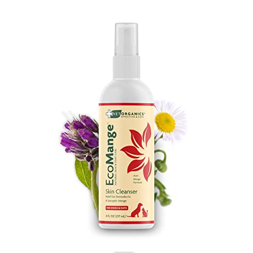 Vet Organics Itch Relief for Dogs & Cats - Natural Herbal Formula, Safe for Sensitive Skin - 8oz