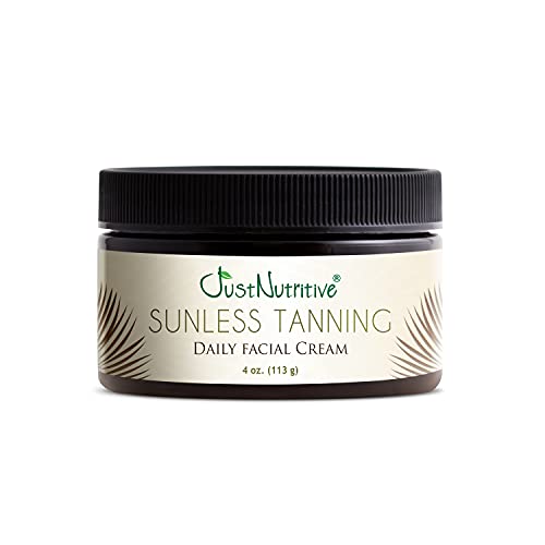 Just Nutritive Self Tanner - Moisturizing Daily Facial Cream for a Natural Tan - 4 Oz