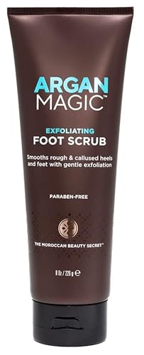 Argan Magic Foot Scrub - Smooths & Nourishes Dry Feet with Argan Oil & Pumice - 8oz