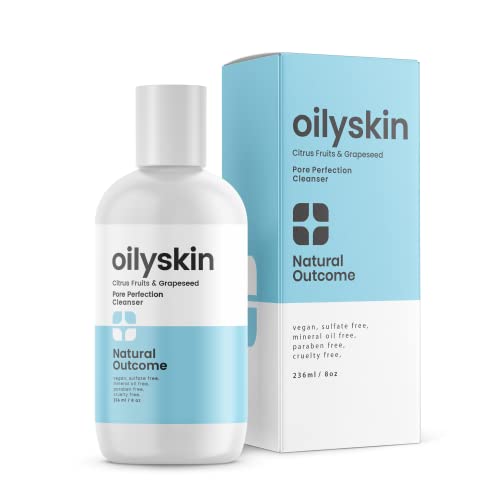 Natural Outcome Oily Skin Cleanser - Deep Cleansing, Hydrating Formula with Citrus Extracts - 8oz