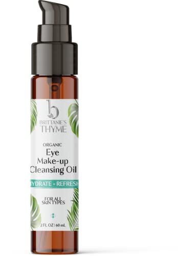 Brittanie's Thyme Eye Makeup Remover - Gentle Hydrating Serum with Vitamin E & Squalane - 1oz