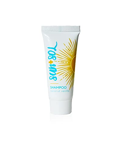 World Amenities Shampoo - Restores All Hair Types, Coconut & Vanilla Scent - 0.7oz, 300 Count