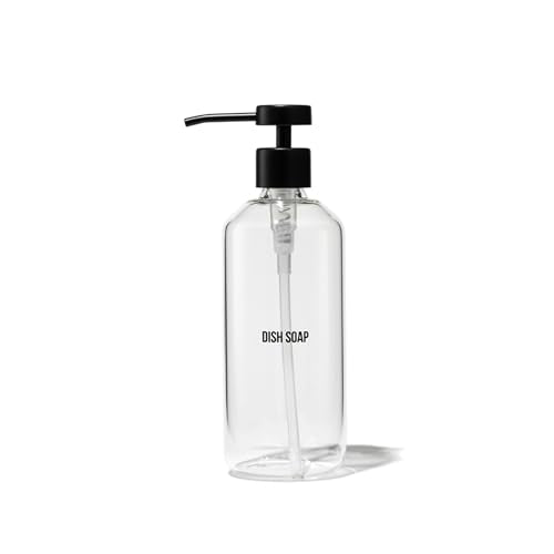Public Goods Glass Soap Dispenser - Durable Borosilicate, BPA-Free, Refill Ready - 16 Oz
