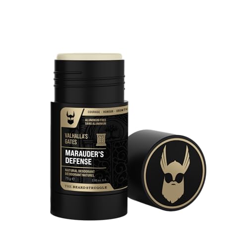 The Beard Struggle Natural Deodorant - 100% Natural, Odor Protection, Charcoal Infused - 2.65oz