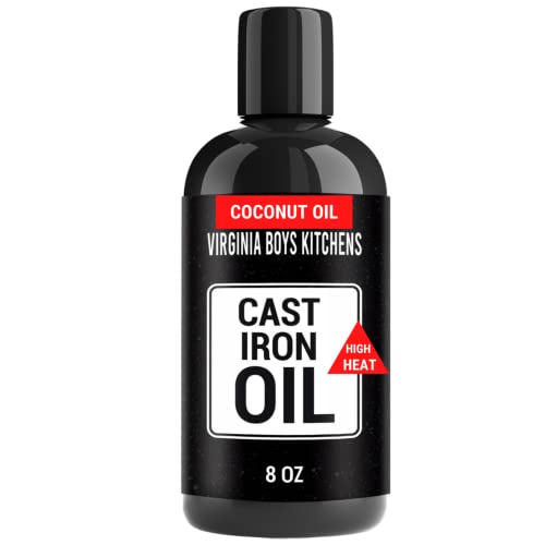 Virginia Boys Kitchens Cast Iron Care Oil - Rehydrates & Restores, Plant-Based - 8oz