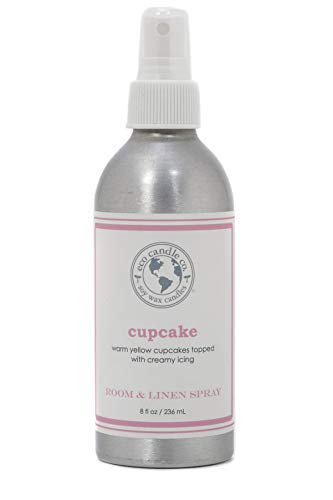 Eco Candle Co. Room & Linen Spray - Cupcake Scent, All Natural, Recycled Aluminum - 8oz