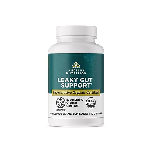 Ancient Nutrition Leaky Gut Capsules - Supports Gut Health, Organic Ingredients - 90 Count