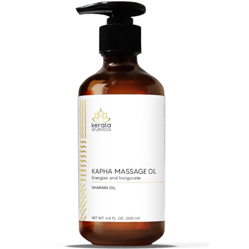 Kerala Ayurveda Kapha Massage Oil - Herbal Blend for Joint Health & Circulation - 6.8 Fl Oz