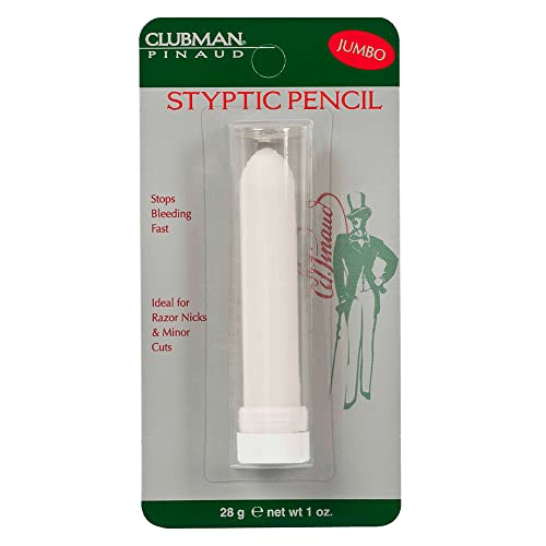 Clubman Jumbo Styptic Pencil - Stops Bleeding Fast, Treats Shaving Cuts - 1 oz