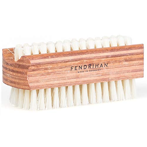 Fendrihan Nail Care Set - Pure Boar Bristles for Clean Nails, Durable Wood - 3.7"