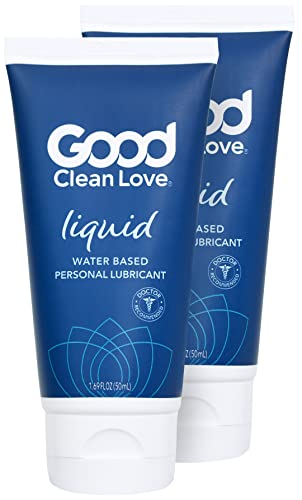 Good Clean Love Personal Lubricant - Hydrating Hyaluronic Acid, pH Balanced - 1.69 Oz (2-Pack)