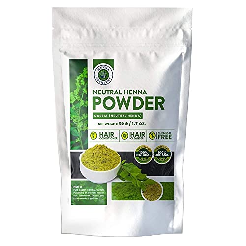 Henna Cosmetics Deep Hair Conditioner - 100% Raw Cassia Obovata for Nourishment, 50g