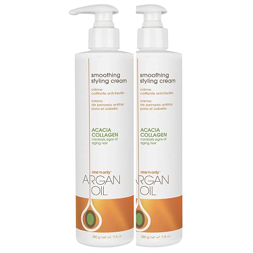 One 'n Only Hair Styling Cream - Frizz Control, Argan Oil, Hydrating Formula - 9.8 oz (2 pk)