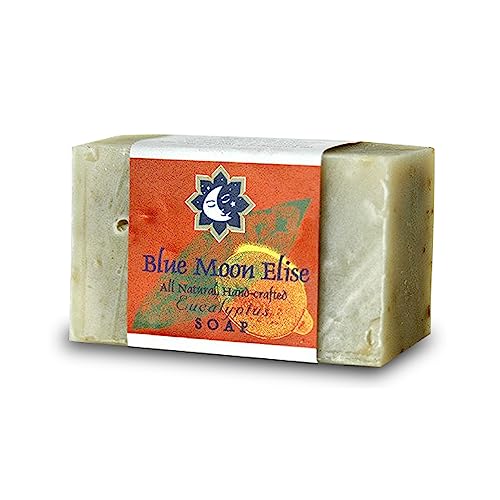 Blue Moon Elise Eucalyptus Bar Soap - Moisturizing, Handmade, Organic Ingredients - 4oz