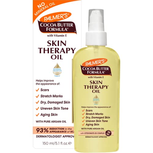 Palmer's Body Oil - Deep Moisturizer for Dry Skin & Scars, Vitamin E & Argan Oil - 5.1 Fl Oz
