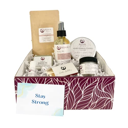 Healing Touch Care Package - Handmade Lavender Spa Essentials, Gift Boxed - 8 Pieces