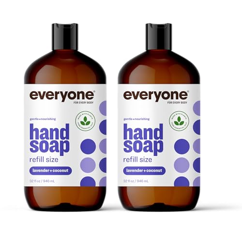 Everyone Hand Soap - Lavender & Coconut, EWG Verified, Plant-Based, 32oz (Pack of 2)