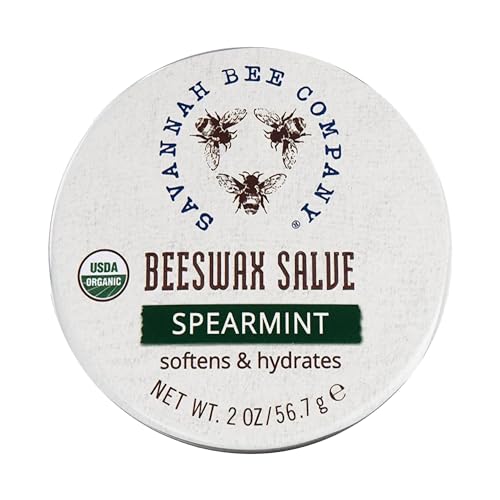 Savannah Bee Company Hand & Nail Salve - Intense Hydration, Organic Beeswax & Olive Oil - 2oz