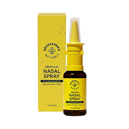 Beekeeper's Naturals Nasal Spray - Clears Congestion, Moisturizes, Natural Ingredients - 1 fl oz
