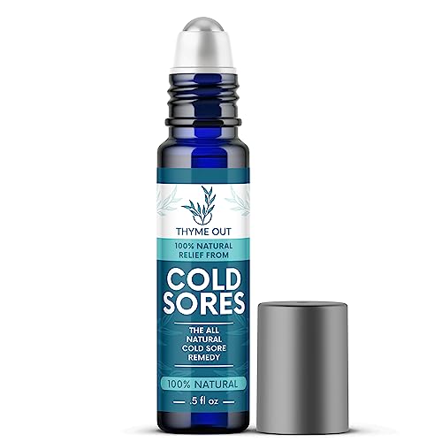 Thyme Out Cold Sore Treatment - Dual Action Relief for Cold Sores & Fever Blisters - 0.5oz