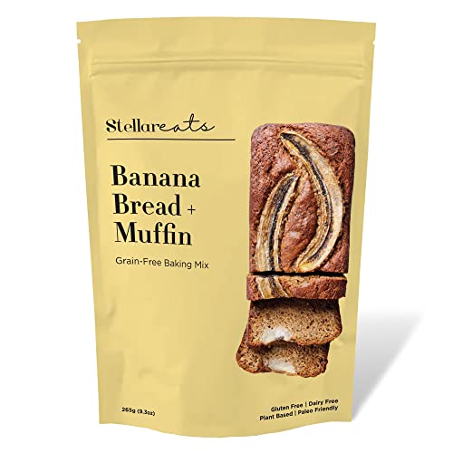 Stellar Eats Banana Bread & Muffin Mix - Gluten-Free, Plant-Based, Real Ingredients - 12 Servings