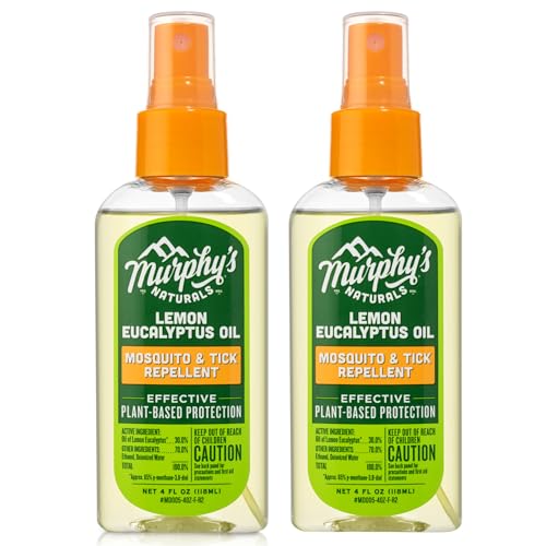 Murphy's Naturals Bug Repellent - DEET-Free, Plant-Based Protection, 4oz Spray - 2 Pack