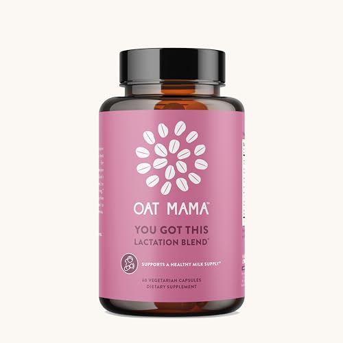 OAT MAMA You Got This Lactation Blend - Boosts Milk Supply, Organic Ingredients - 60 Veg Capsules