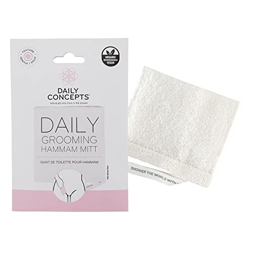 Daily Concepts Body Scrub - Gentle Exfoliation for Intimate Areas, Organic & Vegan - Hammam Mitt
