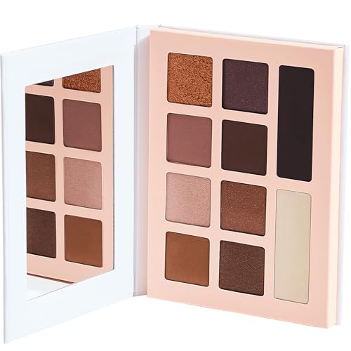Honest Beauty Eyeshadow Palette - 10 Pigment-Rich Shades, Dermatologist Tested - 0.67 oz