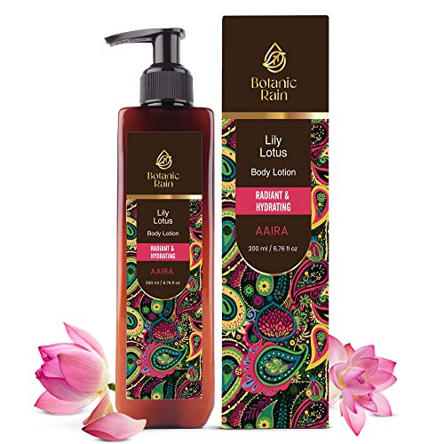 Botanic Rain Organic Body Lotion - Nourishing for Dry Skin, Natural Ingredients - 6.76 fl oz