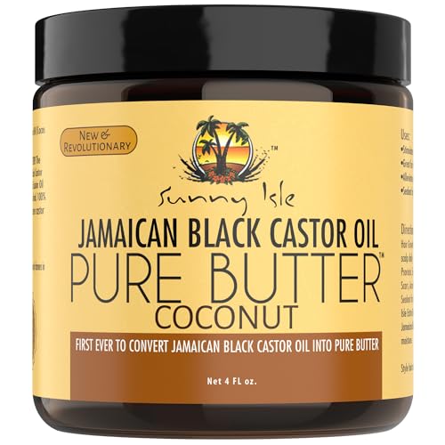 Sunny Isle Hair Care Treatment - Promotes Stronger Hair, Moisturizes Skin - 100% Pure Butter, 4oz