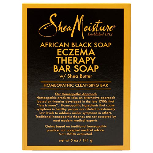 SheaMoisture African Black Soap - Soothes Eczema, Gentle Cleanse with Shea Butter & Aloe - 5oz