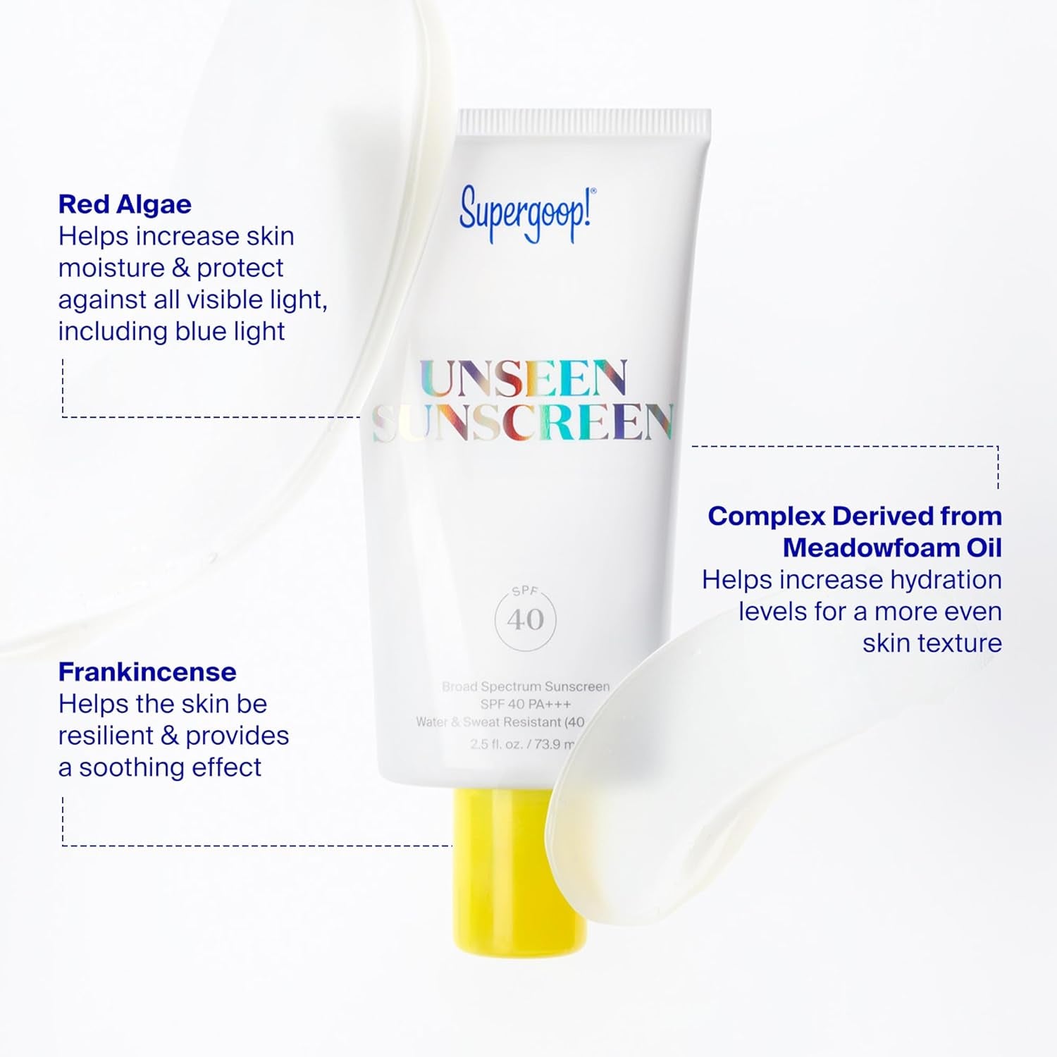 Unseen Sunscreen - SPF 40-1.7 Fl Oz - Invisible, Broad Spectrum Face Sunscreen - Weightless, Scentless, and Oil Free - for All Skin Types and Skin Tones