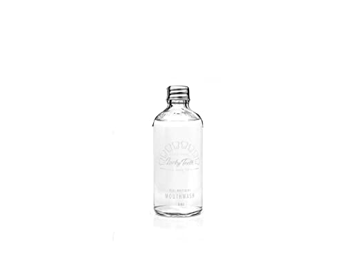 Organic Mouthwash - Whitens Teeth, Refreshes Breath, Vegan & Cruelty-Free - 3 oz Glass Jar