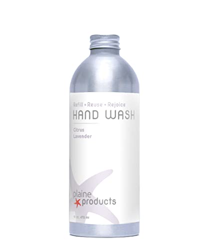 Plaine Products Hand Soap - Citrus Lavender, Vegan & Biodegradable - 16oz Refill