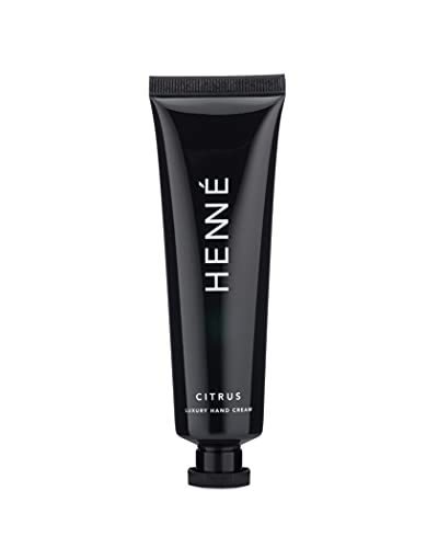Henné Organics Hand Cream - Rich Moisturizer with Organic Oils, Citrus Scent - 2oz