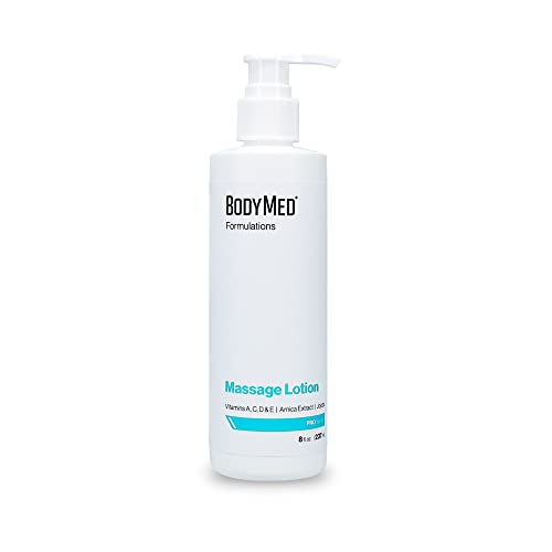 BodyMed Massage Lotion - Nourishing, Fragrance-Free, Hypoallergenic with Arnica & Jojoba - 8oz